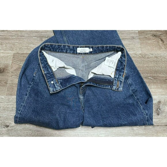 & Other Stories Paris Atelier High Waist Wide Leg Jeans Blue Medium Wash Size 26 - Picture 5 of 11